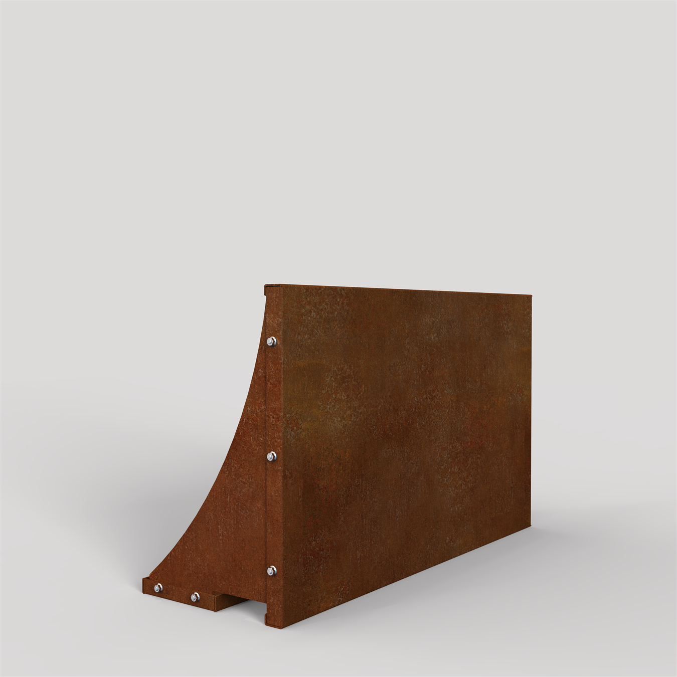 L-stöd Corten HD Höjd 60 cm