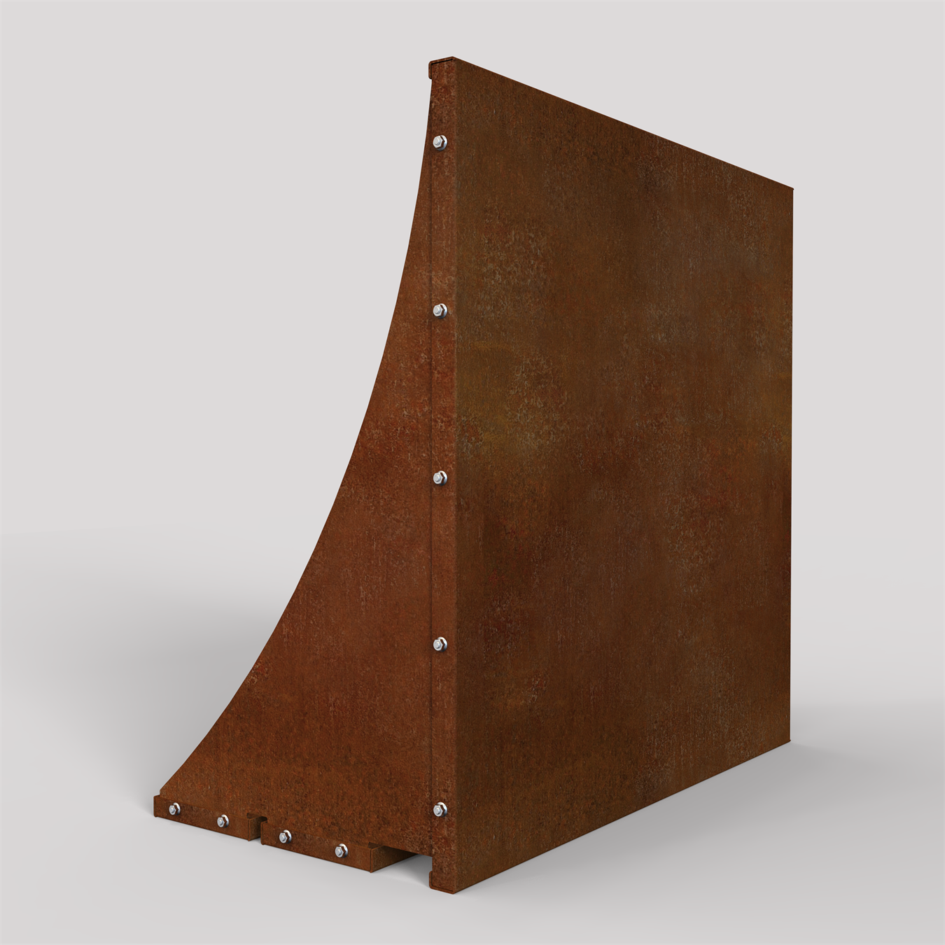 L-stöd Corten HD Höjd 100 cm