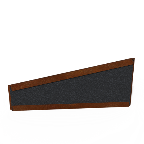 Avslut Corten höger insida