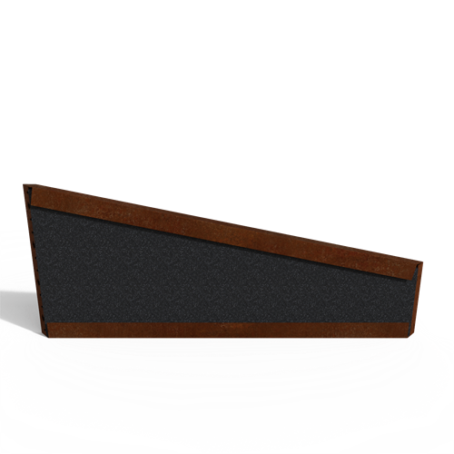 Avslut Corten vänster insida