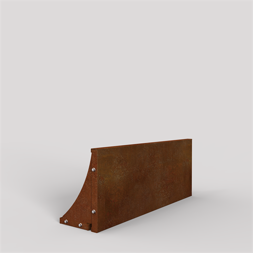 L-stöd Corten HD Höjd 40 cm