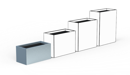 Gardenbox Magnelis isolerad höjd 40cm