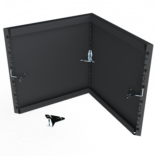 Vinkelkonsoler för justerbar botten