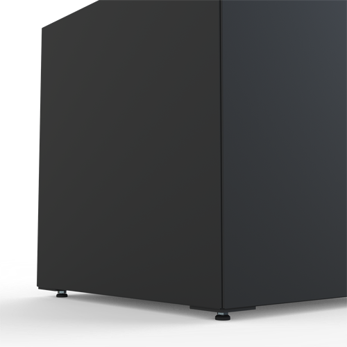 Justrbar skruv på låda