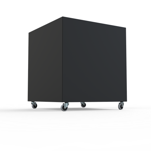 Hjul monterade i lådsida