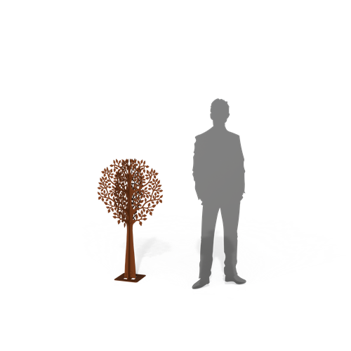 X-träd Corten höjd 120 cm