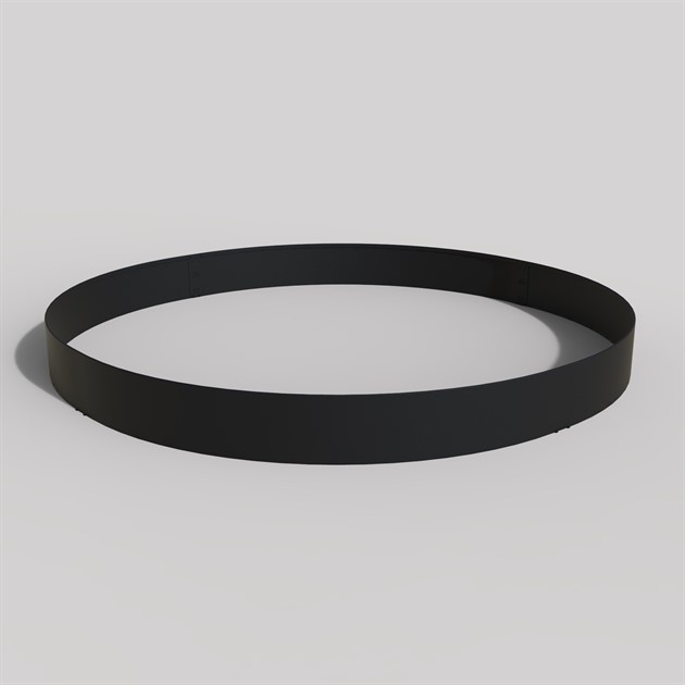 Trädring svart; H=18cm D=190 cm