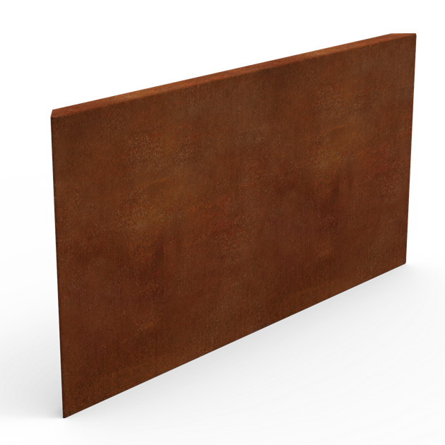 Sida Gardenbox Corten isolerad