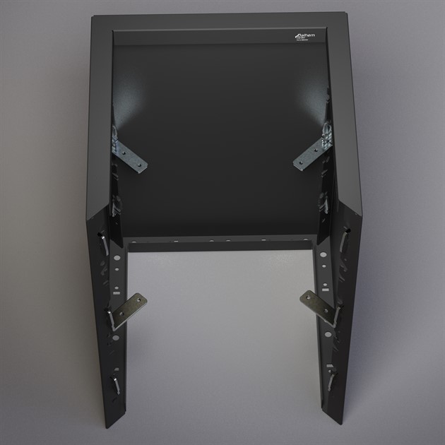 Vinkelkonsol för botten 4st