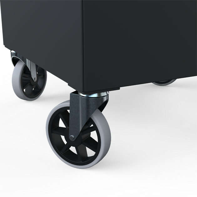 Hjul 150 mm med fästplatta 4 st