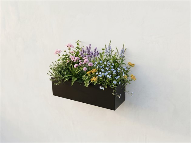 Blomlåda svart B=60cm D=20cm